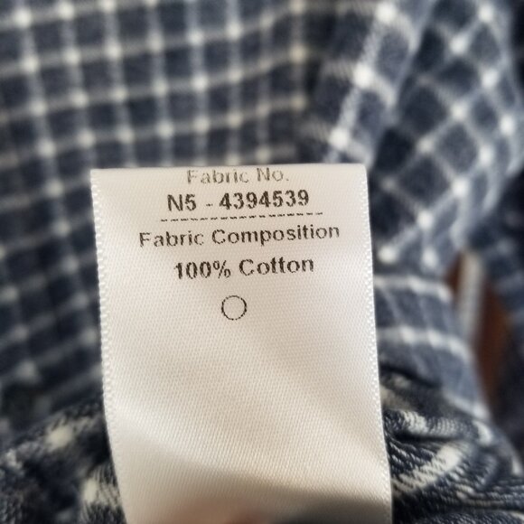 Men's Navy Check Flannel Shirt Anthony Mason Custom Atlanta Size XXL - Picture 5 of 8